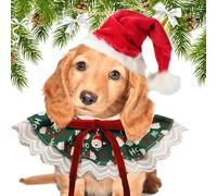 Baberos navideños para perros, bandanas navideñas para perros,Baberos navideños y ajustables con pañuelos para | Accesorios para mascotas de encaje Bufanda para mascotas t