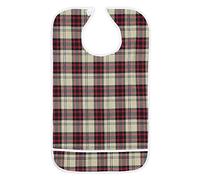 Baberos para adultos, baberos para comer, 3 colores, doble capa, impermeables, lavables, reutilizables, impermeables, protectores de ropa para ancianos, cenar (caqui), Khaki