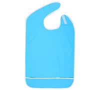 Baberos para Comer para Adultos Babero Lavable a Prueba de Aceite Delantal Baberos para Comer de PVC Ayuda para Comer Protector de Ropa Baberos para Baberos Protectores de(Sky Blue 19.7 x 31.5in)