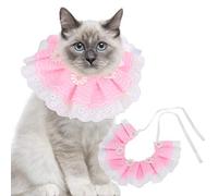 Baberos para Perros, Collar de Encaje para Gatos, Babero de Encaje Dulce, Bufanda para Perros con Decoración de Campana, Babero para Mascotas, Toalla de Saliva, Babero para