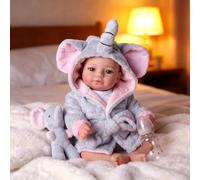 BABESIDE Muñeca Reborn - 17 Pulgadas Bebes Reborn Realista y Viva con Cuerpo de Tela Suave, Bebé Reborn Niña con Accesorios para Niños de 3 Años en Adelante para Abrazos y Juego