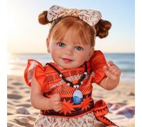 BABESIDE Muñeca Reborn - Bebé Reborn Realista de 20 Pulgadas con Cabello Largo, Cuerpo de Tela Suave, Muñecos Reborn Reales con Ropa y Accesorios para Niños Mayores de 3 Años