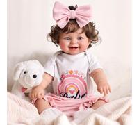 BABESIDE Muñeca Reborn Realista Niña - Bebé Reborn de 20 Pulgadas con Cuerpo de Vinilo, Muñeco Recién Nacida Realista con Ropa y Accesorios para Niños a Partir de 3 Años