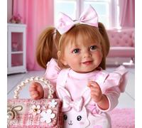 BABESIDE Muñeca Reborn Realista para Niña - Bebé Reborn de 20 Pulgadas, Cuerpo de Tela Suave, Recién Nacida con Ropa y Accesorios para Niñas y Niños a Partir de 3 Años