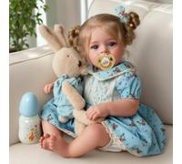 BABESIDE Muñecas de bebé realistas Muñecas de bebé Reborn Reales de 20 Pulgadas Muñeca recién Nacida Niña Muñeca de Goma de Silicona Suave de la Vida Real Bebé Realista Adecuado