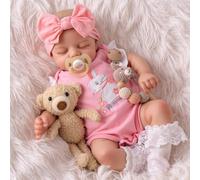 BABESIDE Muñecas Realistas de Bebé Renacido de 17 Pulgadas Cuerpo de Tela Realista para Niñas con Caja de Regalo para Niños Mayores de 3 años