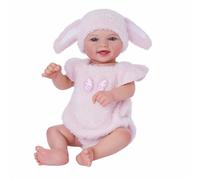 BABESIDE Muñecas Realistas de Bebé Renacido de 17 Pulgadas Niña Recién Nacida Realista con Ojos Abiertos y Dulce Sonrisa Cuerpo de Vinilo Completo con Accesorios para Niños de 3 Años o Más