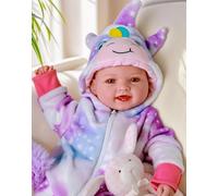 BABESIDE Muñeco de Cuerpo Blando de 43 cm - Muñeca Bebé El Juego de Aparentar - Bebe Reborn con Accesorios para Niños y Niñas a Partir de +2 Años