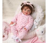BABESIDE Reborn-Baby Doll Sunny Muñeca Realista de 17 Pulgadas para Niñas con Cuerpo de Tela Suave Recién Nacida de la Vida