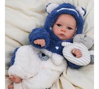 BABESIDE Reborn Baby Doll Ven a un bebé Real - Tela de Vinilo de 17 Pulgadas Ven a un recién Nacido Muñecas durmientes realistas con Cuerpo Suave Baby Doll