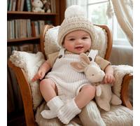 BABESIDE Reborn-Baby Dolls 17 Pulgadas MIA Realista Reborn Bebé Muñecas Niña con Lindo Cuerpo Suave Dulce Sonrisala Vida Real Baby Doll Detalles de la Piel Reallife