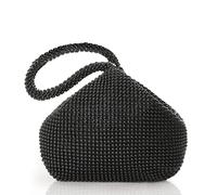 BABEYOND 1920s - Bolso de mano con diseño de Gatsby de los años 20, decorado con perlas de cristal, accesorio para vestuario, Negro (negro 2), Talla única