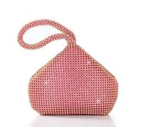 BABEYOND Bolso De Mano Para Mujer De Los Anios 20 Con Diamantes De Imitación, Bolso De Noche, Fiesta, Elegante, De Graduación, Accesorios De Boda Para Novia Rosa