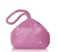 BABEYOND Bolso De Mano Para Mujer De Los Anios 20 Con Diamantes De Imitación, Bolso De Noche, Fiesta, Elegante, De Graduación, Accesorios De Boda Para Novia Morado oscuro