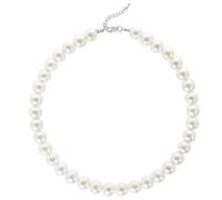 BABEYOND Collar Redondo de Perlas de Imitación de Perlas Collar de Perlas de Boda para Novias Blanco(Diámetro de perla 12mm)