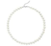 BABEYOND Collar Redondo de Perlas de Imitación de Perlas Collar de Perlas de Boda para Novias Blanco(Diámetro de perla 10mm)