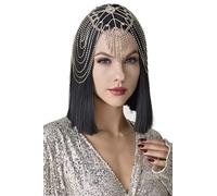 BABEYOND Diadema para mujer años 20, con cadena para disfraz de Gatsby, accesorios, diadema brillante