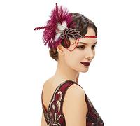 BABEYOND Diadema para mujer, diseño de pavo real con plumas de pavo real, accesorio para el pelo
