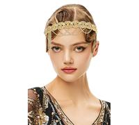 BABEYOND Flapper - Diadema estilo Gatsby de los años 20, accesorios para el cabello vintage de los años 20, accesorios para el cabello para boda, graduación, cadena de pelo para mujer