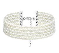 BABEYOND Gargantilla multicapa de los años 20 con perlas de imitación para boda y accesorio de novia, talla única, Perla de imitación, Perla