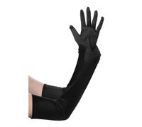 BABEYOND Guantes largos de satn para fiesta de t de los aos 20, disfraz elstico para adultos, guantes de novia hasta el codo