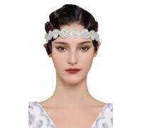 BABEYOND Tocado estilo flapper para mujer, diadema de los años 20, accesorio vintage de Gatsby de los años 20