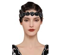 BABEYOND Tocado estilo flapper para mujer, diadema de los años 20, accesorio vintage de Gatsby de los años 20