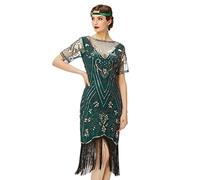 BABEYOND Vestido Años 20 Mujer, Disfraz Charleston, El Gran Gatsby