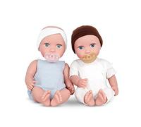 Babi by Battat - Muñecos recién Nacidos de 36 cm con Cuerpo Blando - Gemelos niña y niño - Tonos de Piel Medio claros con Ojos Azules - para niños de 2 años o más