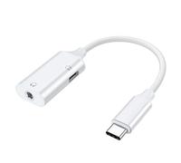 BABIBAOBEI Adaptadores de escucha de carga simultánea tipo C a tipo + 3.5 mm PD60W Power DACs chip de sonido de aluminio anodizado adaptadores de sonido USB de aluminio anodizado