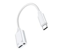 BABIBAOBEI Adaptadores de escucha de carga simultánea tipo C a tipo + 3.5 mm PD60W Power DACs chip de sonido de aluminio anodizado USB adaptadores de sonido USB