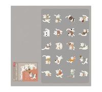 BABIBAOBEI Calcomanías creativas de gatitos a granel, 20 unidades, decoración perfecta para niños, decoración de aula, temas de cachorros, calcomanías de pared