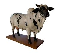 BABIBAOBEI Cultural Brazilian Cow - Vertedor de licor de vaca brasileña, capacidad de almacenamiento de 2 litros, resinas de manualidades con textura realista, artículo esencial, decantador de licor