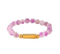 BABIBAOBEI Elegante accesorio hecho a mano con textura de piedra, joyería de muñeca adecuada para mejorar la fuerza de voluntad moderna pulsera, talla única, como se describe