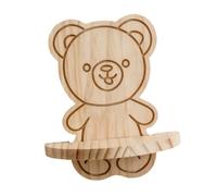 BABIBAOBEI Estante de pared de animales de madera para colgar, estantes flotantes decorativos para sala de estar, salas de juegos, decoración de dormitorio, estante de animales