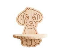 BABIBAOBEI Estante de pared de animales de madera para colgar, estantes flotantes decorativos para sala de estar, salas de juegos, decoración de dormitorio, estante de animales