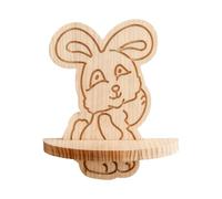 BABIBAOBEI Estante de pared de animales de madera para colgar, estantes flotantes decorativos para sala de estar, salas de juegos, decoración de dormitorio, estante de animales
