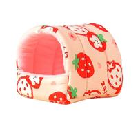 BABIBAOBEI Hábitat de peluche para hámster enano y escondite para mascotas pequeñas, túnel de animales pequeños