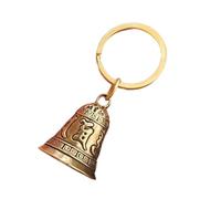 BABIBAOBEI Llavero con diseño de campanas de latón con moneda de cinco emperadores para llaves, bolsos, decoración tradicional china, accesorio de regalo de la suerte, decoración vintage, C, Talla