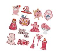 BABIBAOBEI Parches de tela de dibujos animados coloridos bordados para planchar para niños, chaquetas, mochilas escolares, sombreros, decoración de parches para planchar