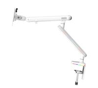 BABIBAOBEI Soporte de metal de posicionamiento flexible para pantallas de 17 y 38 pulgadas, estructura de iluminación, agarre ergonómico para escritorio de computadora con marco de aluminio fuerte