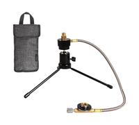 BABIBAOBEI Soporte para tanques de campamento, quemadores para estufas al aire libre, soporte de estante para botellas, trípode, soporte plegable, equipo turístico, soportes plegables para tanques