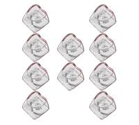 BABIBAOBEI Teclas mecánicas transparentes con plan de corazón para un acuerdo de iluminación de color reforzado, teclas transparentes de policarbonato