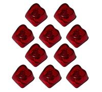 BABIBAOBEI Teclas mecánicas transparentes con plan de corazón para un acuerdo de iluminación de color reforzado, teclas transparentes de policarbonato