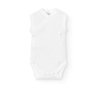 Babidu 1154 Body Tirante Cruzado Canale 1x1 Ropa de Bautizo, Blanco (Blanco 1), 68 (Tamaño del Fabricante:6) Unisex bebé