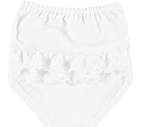 Babidu 2103 Braguita Bebe Volante puntilla Ropa de Bautizo, Blanco (Blanco 1), 68 (Tamaño del Fabricante:6) Unisex bebé