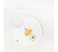 BABIDU Baberos Bebé 100% Algodón con Frases, Suaves Impermeables y Absorbentes para Recién Nacidos y 0-6 Meses, Baberos Redondos Estampado Ideal para Regalo,Rizo para Babas, Unisex Babero Ajustable