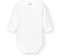 babidu, Body Abierto Hombro - Body para Bebe- Unisex, Color Blanco, Talla 18 Meses