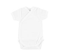 BABIDU Body Bebé Cruzado Manga Corta Algodón 100% Suave y Transpirable, Body Recién Nacido, Ideal Primera Puesta Piel Sensible, Ropa Bebé Niño y Niña Unisex, Cómodo Perfecto para Uso Diario