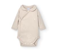 BABIDU Body Bebé Cruzado Manga Larga Algodón 100% Con Cuello, Body Bebé Recién Nacido y Prematuros, Tejido Suave y Hipoalergénico Para Piel Sensible, Ropa Bebé Niño y Niña Unisex Primera Puesta